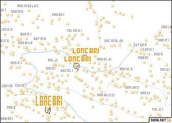 map of Lončari