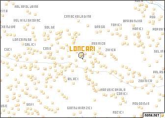 map of Lončari