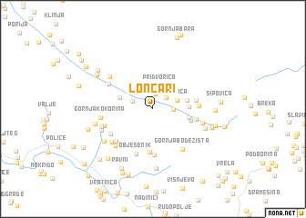 map of Lončari