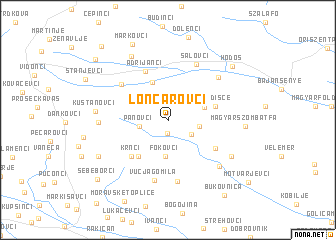 map of Lončarovci