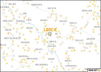 map of Lončić