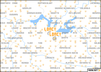 map of Loncy