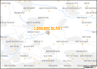 map of London Colney