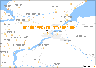 map of Londonderry County Borough