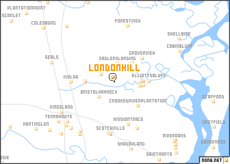 map of London Hill