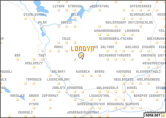 map of Londýn