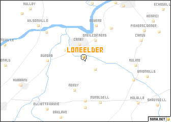 map of Lone Elder