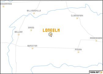 map of Lone Elm