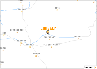 map of Lone Elm