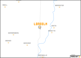 map of Lone Elm