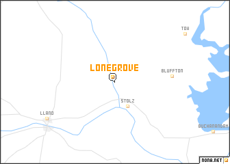 map of Lone Grove