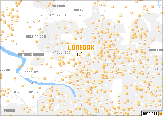 map of Lone Oak