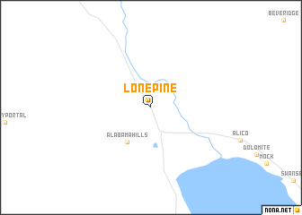 map of Lone Pine