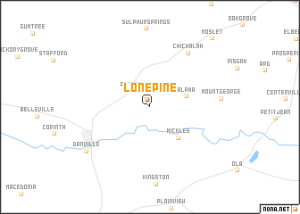 map of Lone Pine