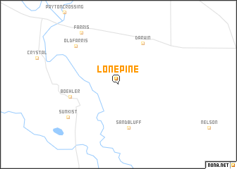 map of Lone Pine