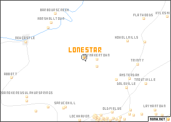 map of Lone Star