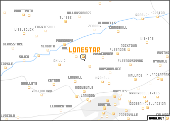 map of Lone Star