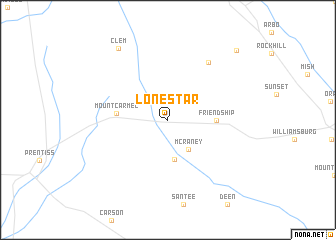 map of Lone Star