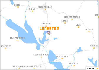 map of Lone Star