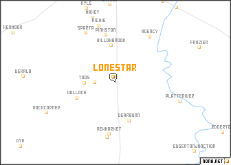 map of Lone Star