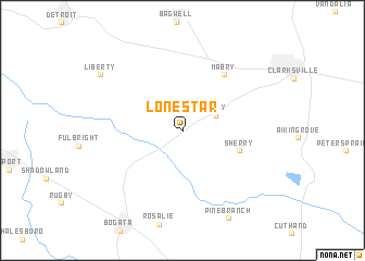 map of Lone Star