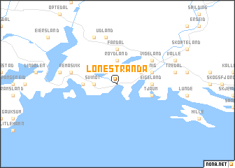 map of Lonestranda