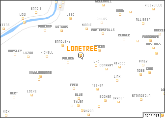map of Lonetree