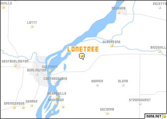 map of Lone Tree