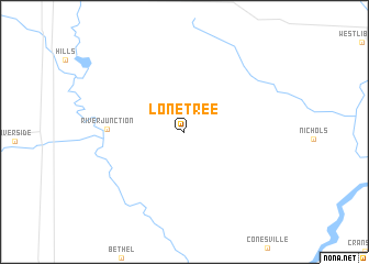 map of Lone Tree