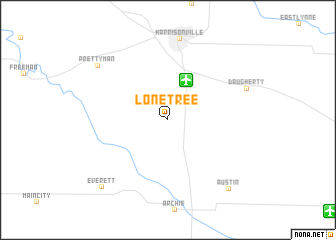 map of Lone Tree