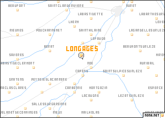 map of Longages