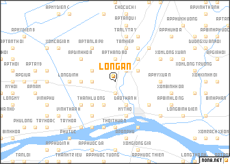 map of Long An