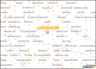 map of Longavesne