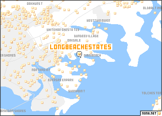 map of Long Beach Estates