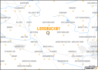 map of Long Buckby