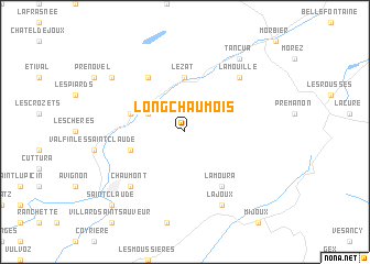 map of Longchaumois