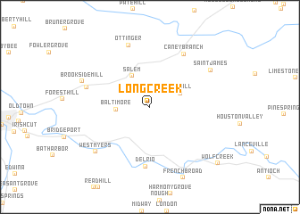 map of Long Creek