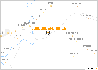 map of Longdale Furnace