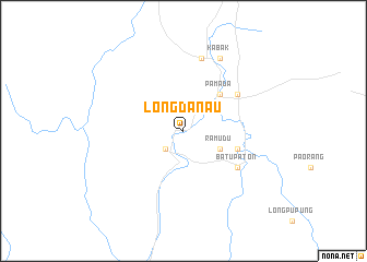 map of Long Danau