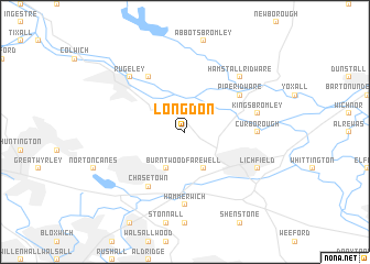 map of Longdon