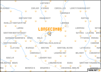 map of Longecombe