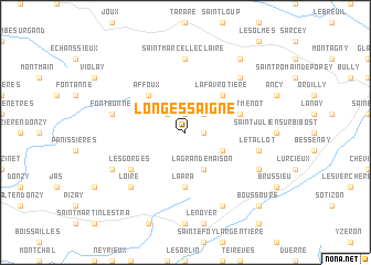 map of Longessaigne