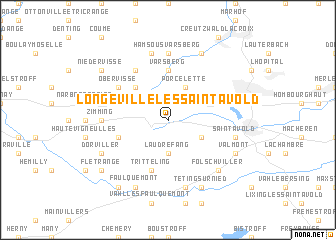 map of Longeville-lès-Saint-Avold