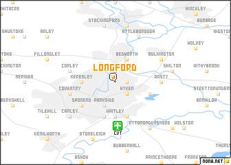 map of Longford