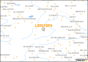 map of Longford
