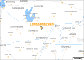 map of Longgangzhen