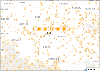 map of Long Green Manor