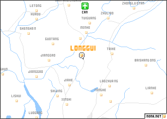 map of Longgui