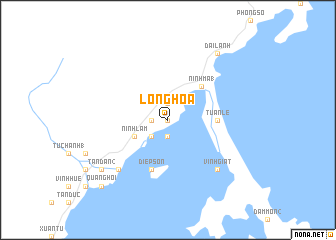 map of Long Hóa