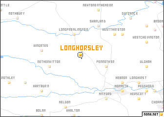 map of Longhorsley